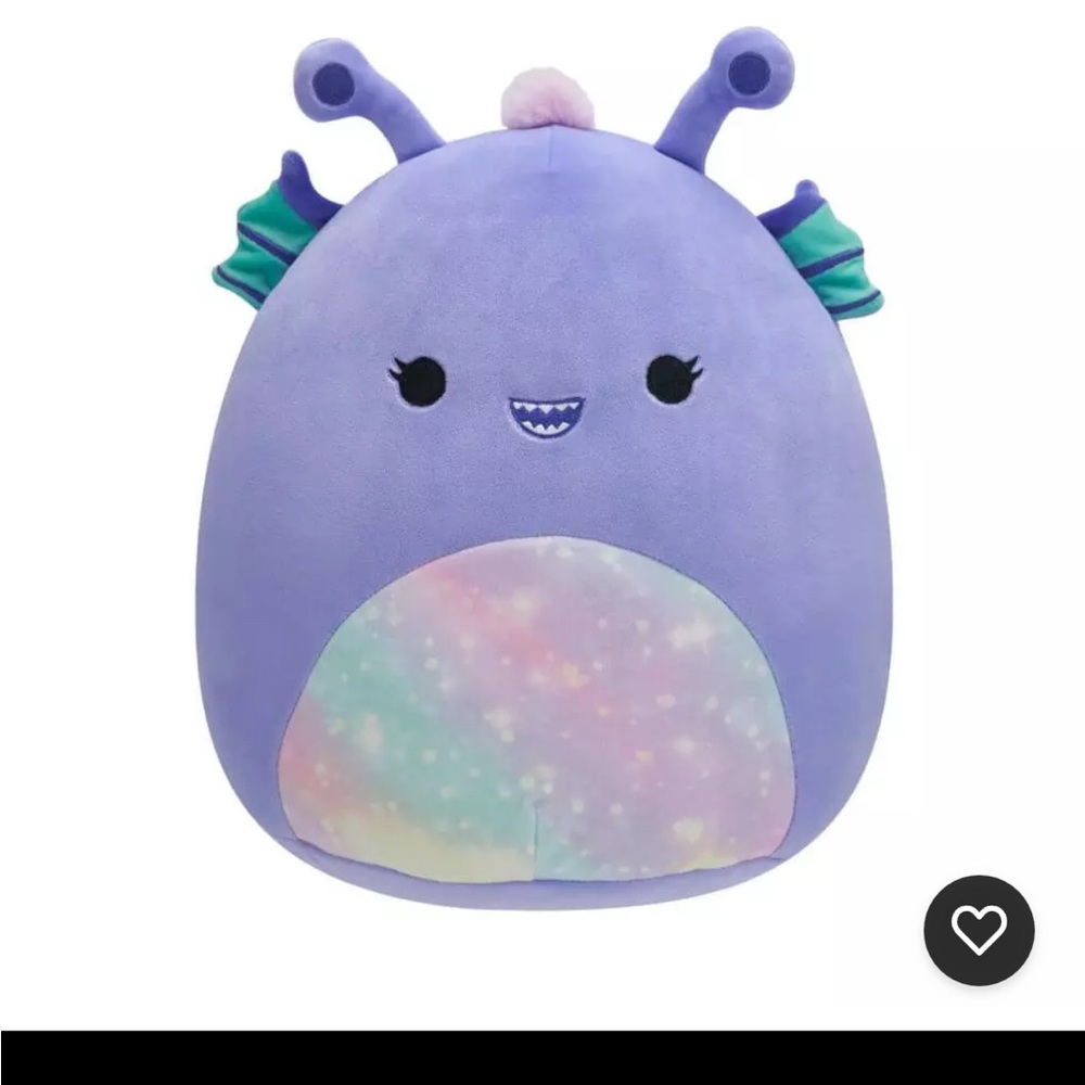 Squishmallows Purple Water Alien Roboyo Medium 12” Ultra Plush Multi Colored
